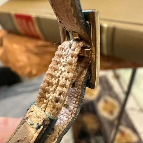 Jimmy Choo | 8 | Slingback Pumps Brown Teal Cutout Leather Pointed Toe 3” Heel - Picture 15 of 16